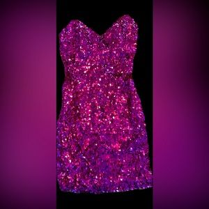 Pink Sequin Dress, size Medium
